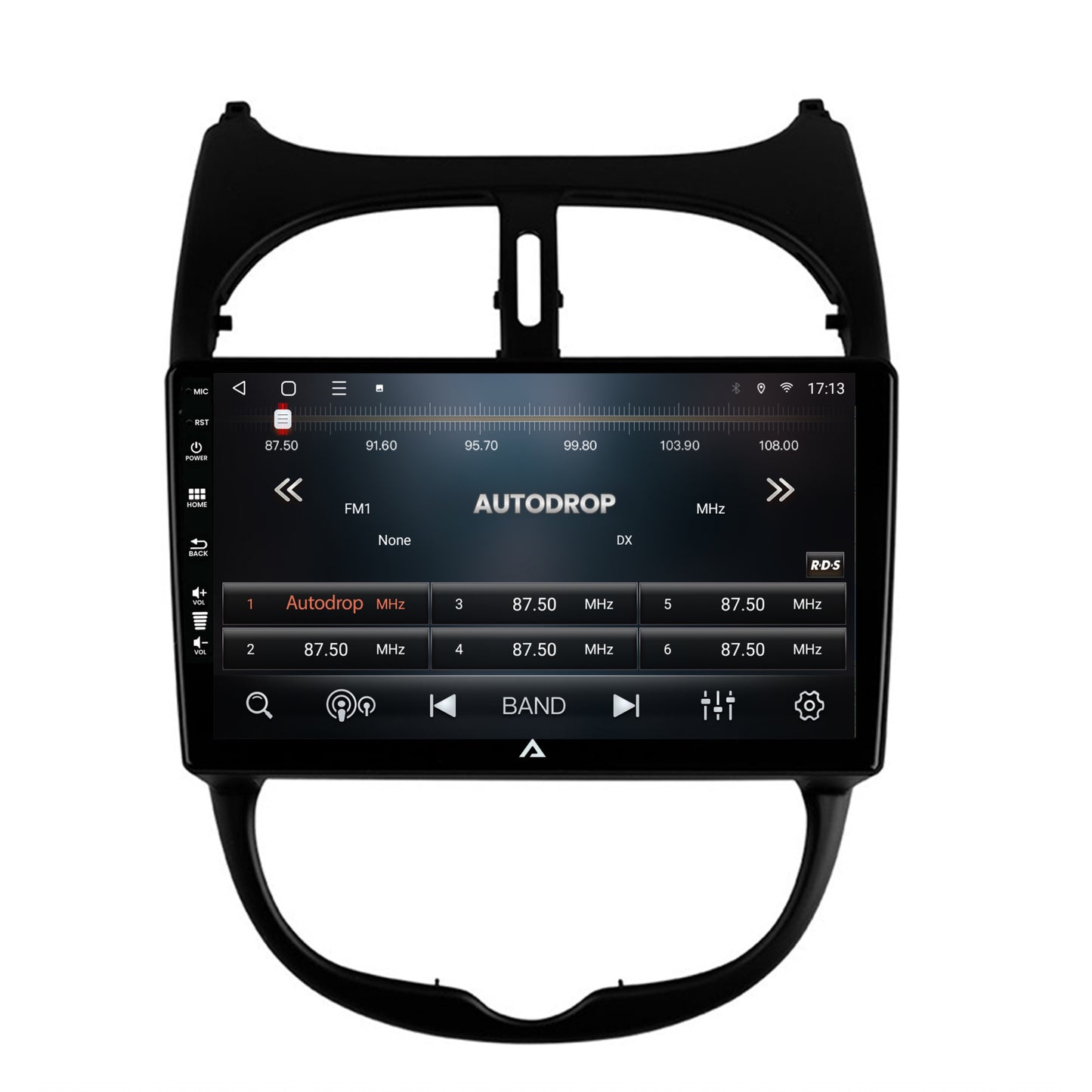 Navigatie Peugeot 206 (1998-2012), Android, P-Octacore / 2GB RAM + 32GB ROM, 9 Inch - AD-BGP9002+AD-BGRKIT262