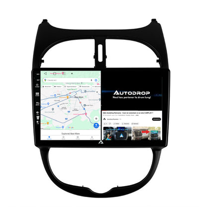 Navigatie Peugeot 206 (1998-2012), Android, P-Octacore / 2GB RAM + 32GB ROM, 9 Inch - AD-BGP9002+AD-BGRKIT262