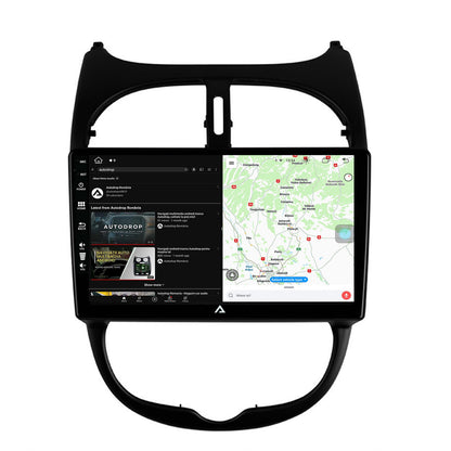 Navigatie Peugeot 206 (1998-2012), Android, Z-Octacore / 8GB RAM + 256GB ROM, 9 Inch - AD-BGZ9008+AD-BGRKIT262