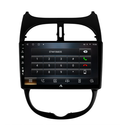 Navigatie Peugeot 206 (1998-2012), Android, A-Octacore / 4GB RAM + 64GB ROM, 9 Inch - AD-BGA9004+AD-BGRKIT262