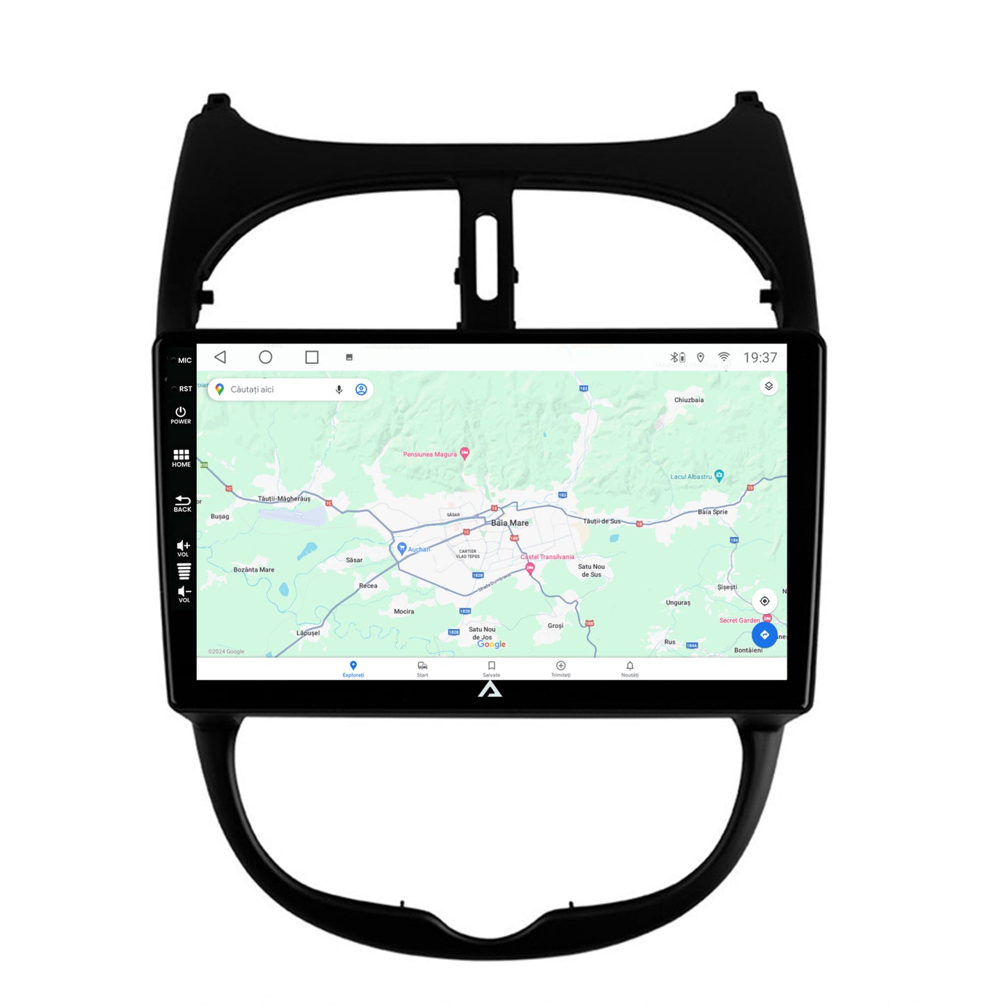 Navigatie Peugeot 206 (1998-2012), Android, A-Octacore / 4GB RAM + 64GB ROM, 9 Inch - AD-BGA9004+AD-BGRKIT262