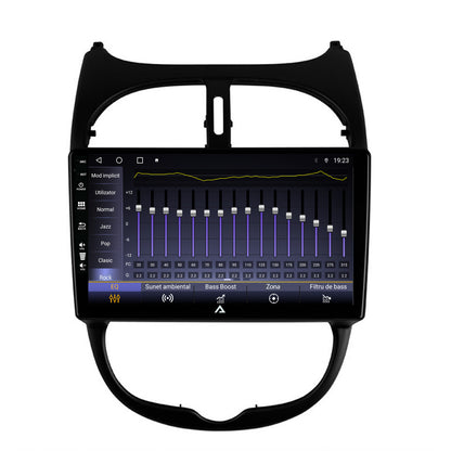Navigatie Peugeot 206 (1998-2012), Android, A-Octacore / 4GB RAM + 64GB ROM, 9 Inch - AD-BGA9004+AD-BGRKIT262