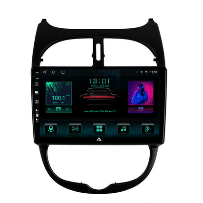 Navigatie Peugeot 206 (1998-2012), Android, A-Octacore / 4GB RAM + 64GB ROM, 9 Inch - AD-BGA9004+AD-BGRKIT262