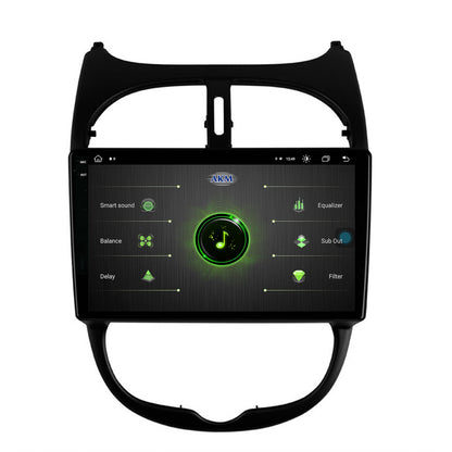 Navigatie Peugeot 206 (1998-2012), Android, V-Octacore / 4GB RAM + 64GB ROM, 9.5 Inch - AD-BGV9004+AD-BGRKIT262
