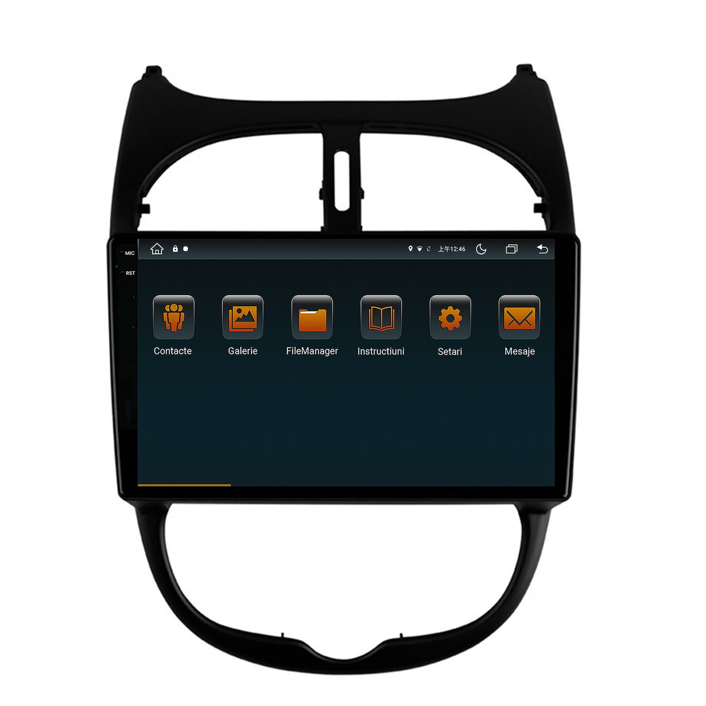 Navigatie Peugeot 206 (1998-2012), Android, V-Octacore / 4GB RAM + 64GB ROM, 9.5 Inch - AD-BGV9004+AD-BGRKIT262
