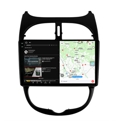Navigatie Peugeot 206 (1998-2012), Android, V-Octacore / 4GB RAM + 64GB ROM, 9.5 Inch - AD-BGV9004+AD-BGRKIT262