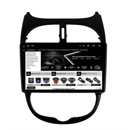Navigatie Peugeot 206 (1998-2012), Android, X-Octacore / 8GB RAM + 256GB ROM, 9.5 Inch - AD-BGX9008+AD-BGRKIT262