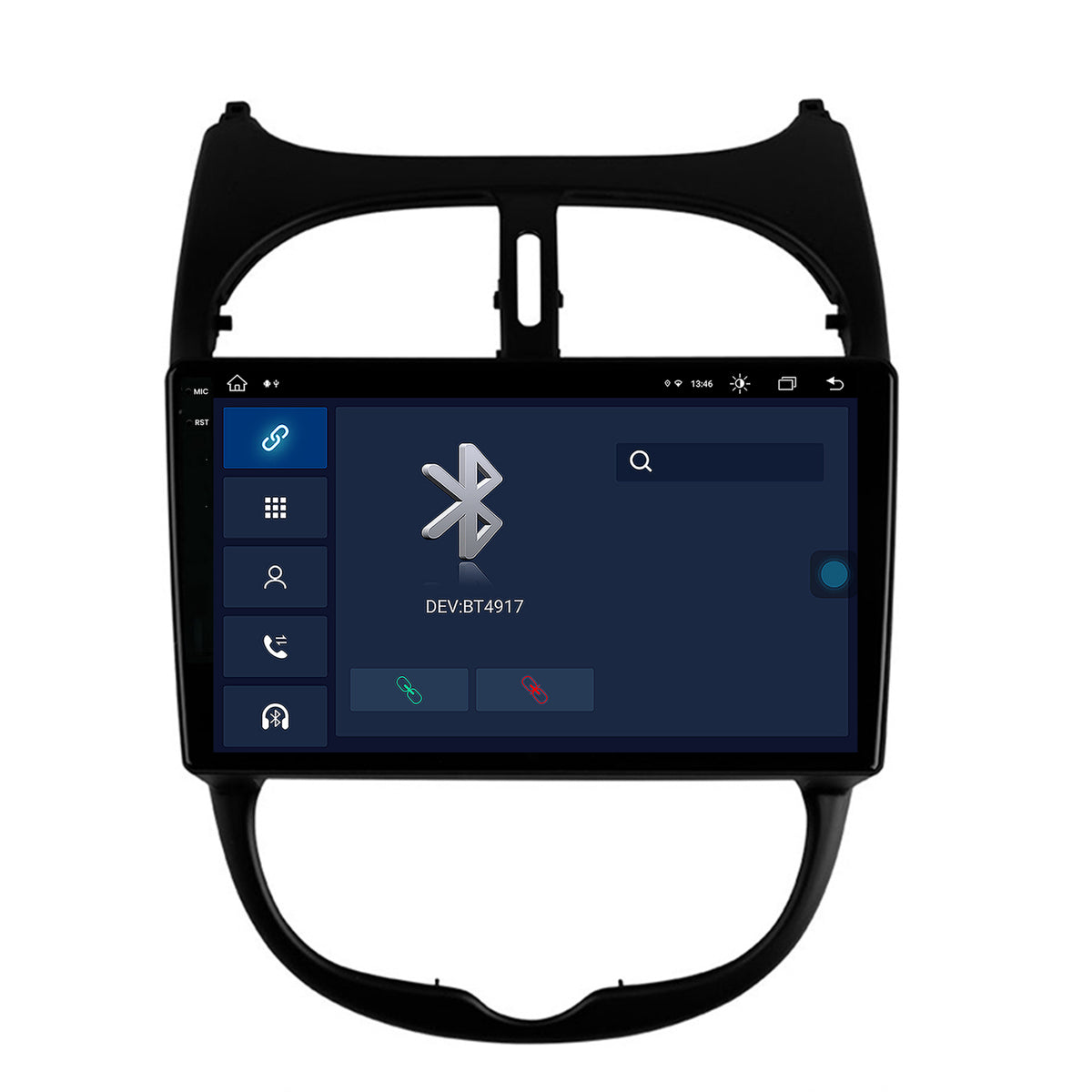 Navigatie Peugeot 206 (1998-2012), Android, X-Octacore / 8GB RAM + 256GB ROM, 9.5 Inch - AD-BGX9008+AD-BGRKIT262