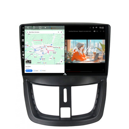 Navigatie Peugeot 207, Android, A-Octacore / 4GB RAM + 64GB ROM, 9 Inch - AD-BGA9004+AD-BGRKIT263