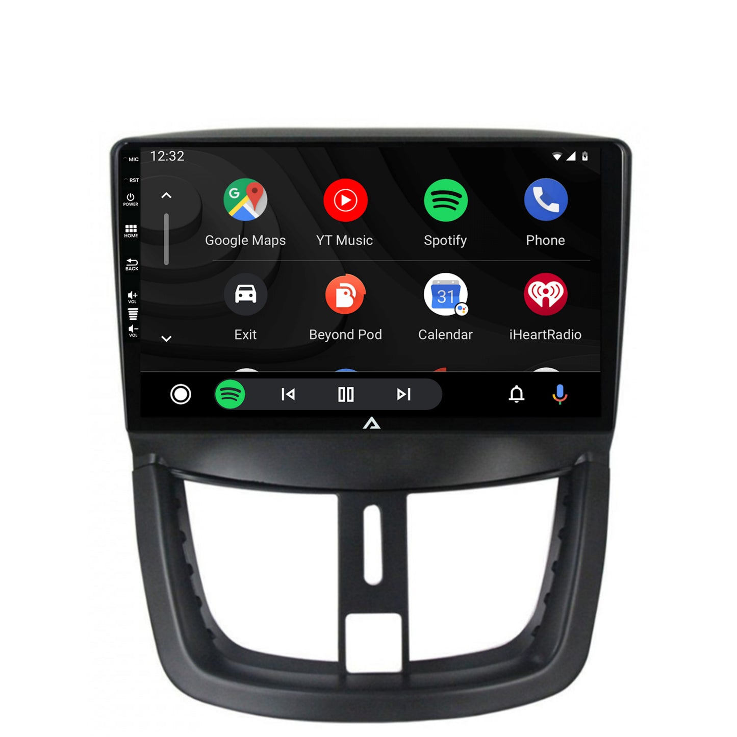 Navigatie Peugeot 207, Android, A-Octacore / 4GB RAM + 64GB ROM, 9 Inch - AD-BGA9004+AD-BGRKIT263
