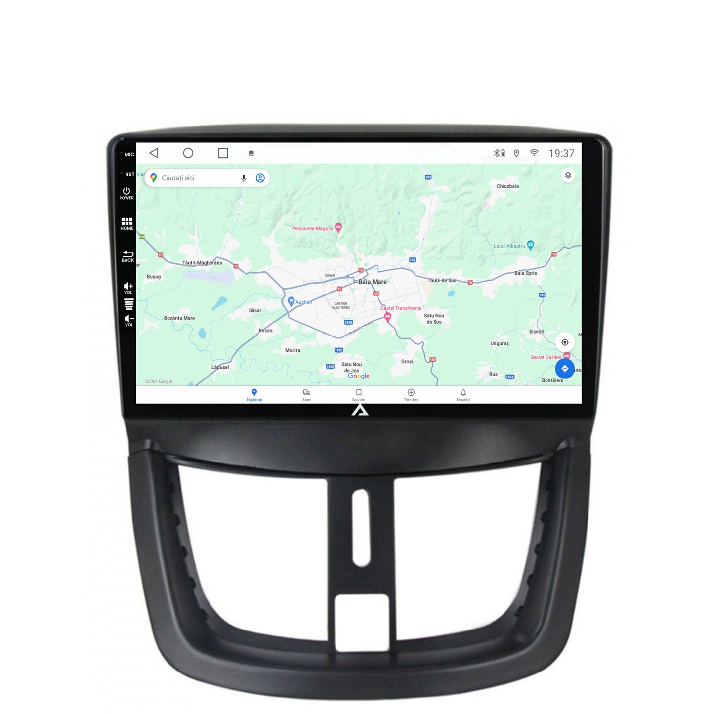 Navigatie Peugeot 207, Android, A-Octacore / 4GB RAM + 64GB ROM, 9 Inch - AD-BGA9004+AD-BGRKIT263