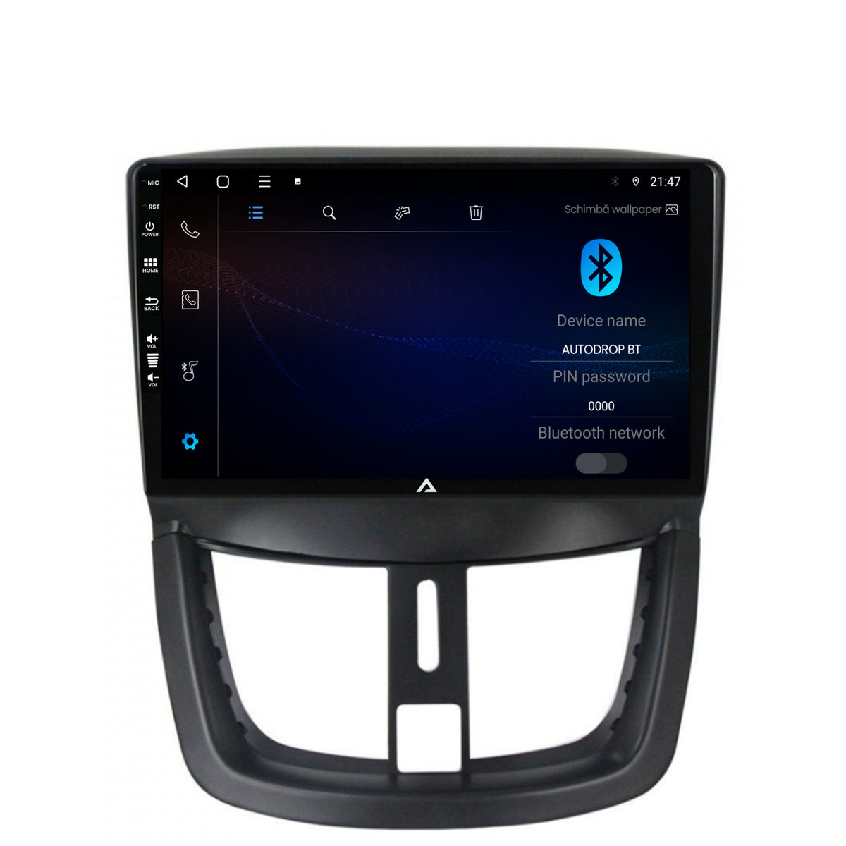 Navigatie Peugeot 207, Android, P-Octacore / 2GB RAM + 32GB ROM, 9 Inch - AD-BGP9002+AD-BGRKIT263