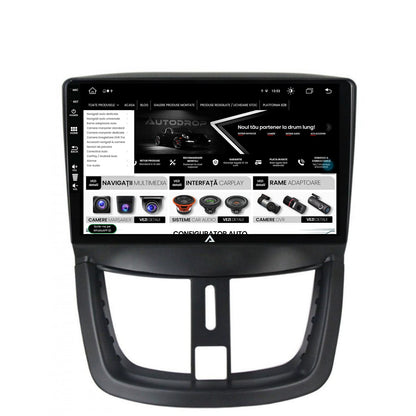 Navigatie Peugeot 207, Android, Z-Octacore / 8GB RAM + 256GB ROM, 9 Inch - AD-BGZ9008+AD-BGRKIT263