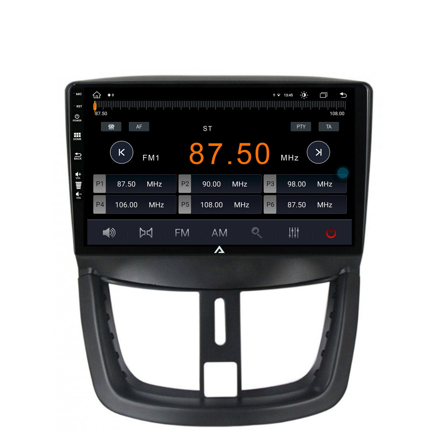 Navigatie Peugeot 207, Android, Z-Octacore / 8GB RAM + 256GB ROM, 9 Inch - AD-BGZ9008+AD-BGRKIT263