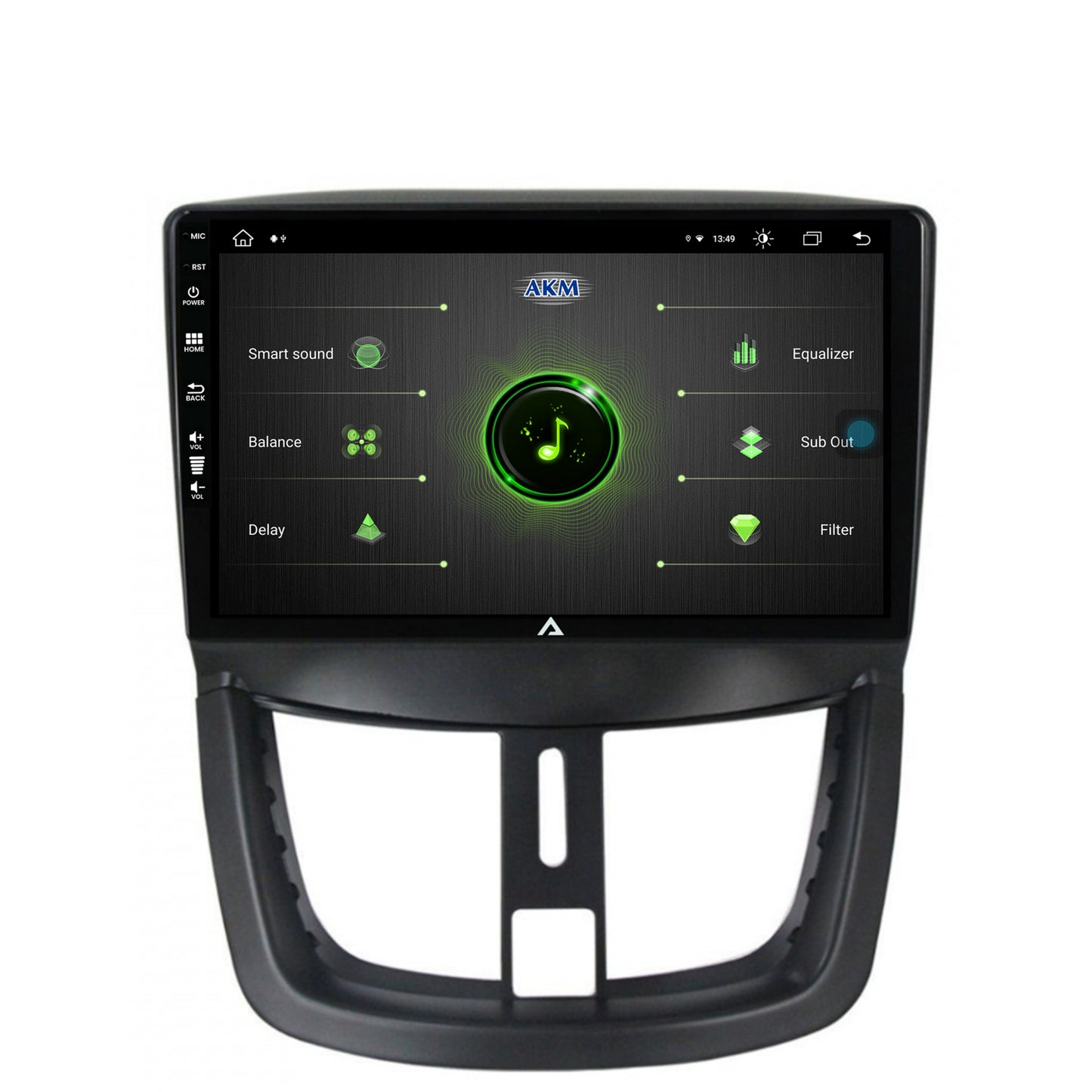 Navigatie Peugeot 207, Android, Z-Octacore / 8GB RAM + 256GB ROM, 9 Inch - AD-BGZ9008+AD-BGRKIT263