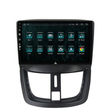 Navigatie Peugeot 207, Android, Z-Octacore / 8GB RAM + 256GB ROM, 9 Inch - AD-BGZ9008+AD-BGRKIT263