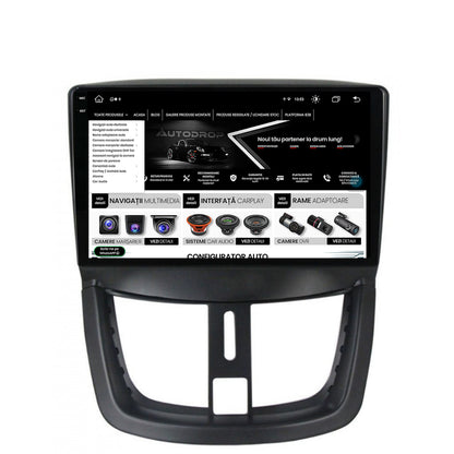 Navigatie Peugeot 207, Android, V-Octacore / 4GB RAM + 64GB ROM, 9.5 Inch - AD-BGV9004+AD-BGRKIT263