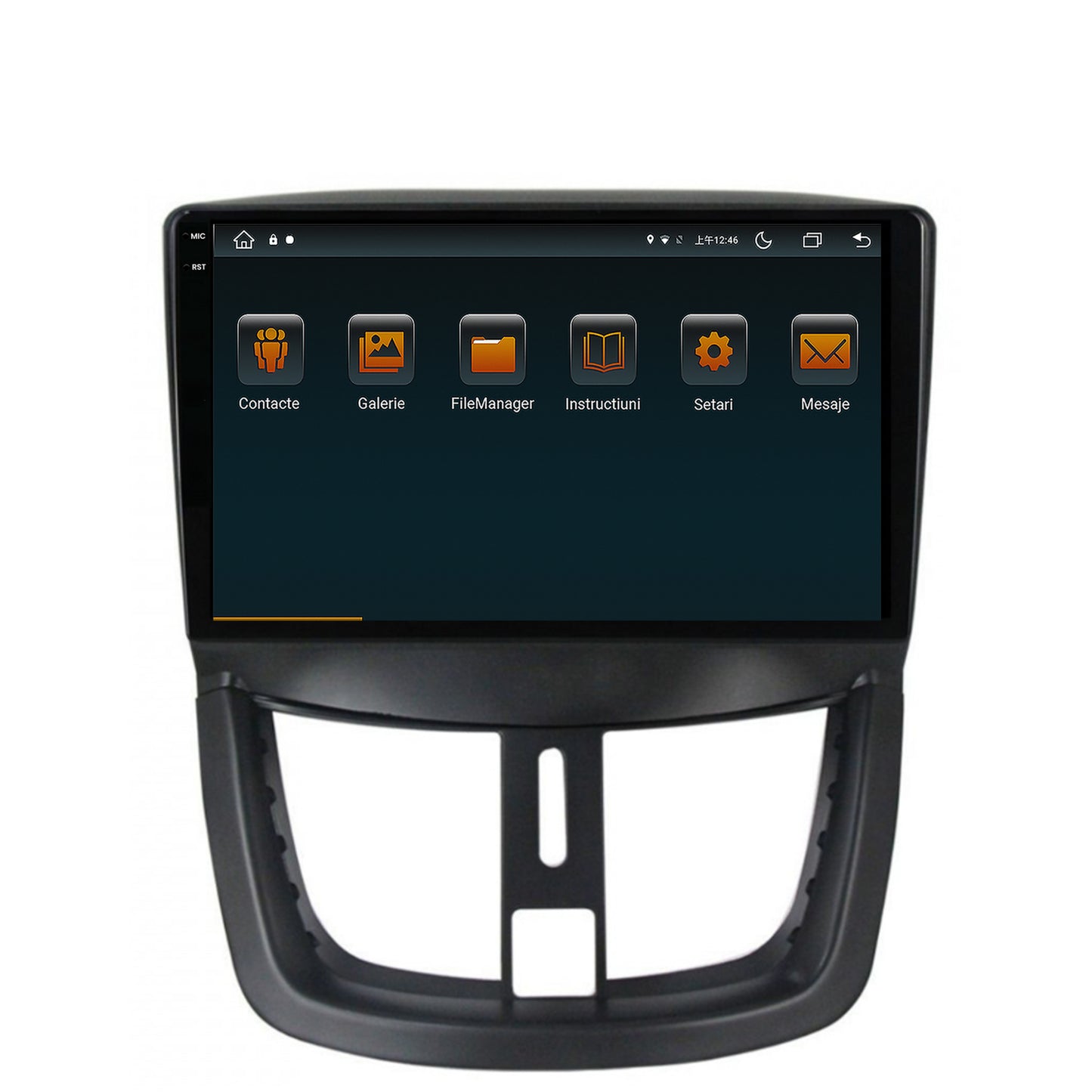 Navigatie Peugeot 207, Android, V-Octacore / 4GB RAM + 64GB ROM, 9.5 Inch - AD-BGV9004+AD-BGRKIT263