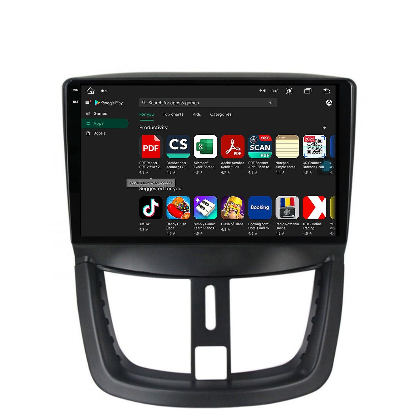 Navigatie Peugeot 207, Android, V-Octacore / 4GB RAM + 64GB ROM, 9.5 Inch - AD-BGV9004+AD-BGRKIT263