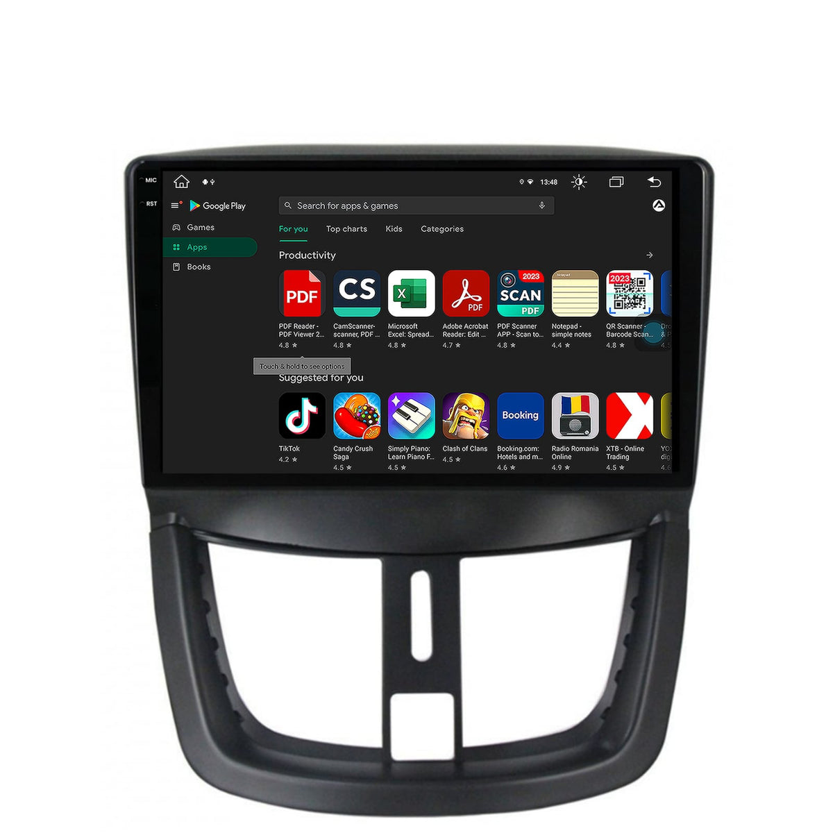 Navigatie Peugeot 207, Android, X-Octacore / 8GB RAM + 256GB ROM, 9.5 Inch - AD-BGX9008+AD-BGRKIT263