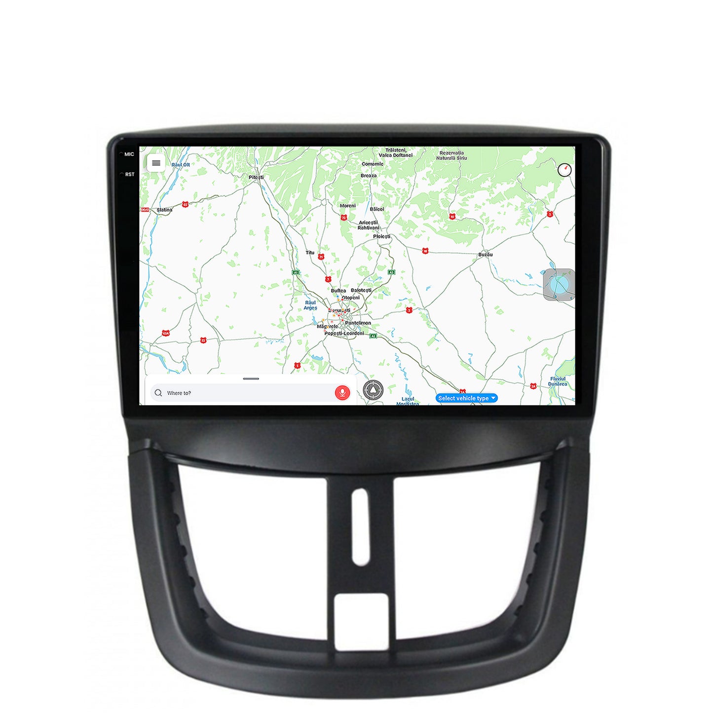 Navigatie Peugeot 207, Android, X-Octacore / 8GB RAM + 256GB ROM, 9.5 Inch - AD-BGX9008+AD-BGRKIT263