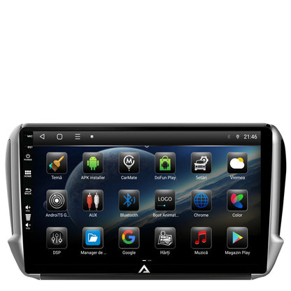 Navigatie Peugeot 208/2008 (2012+), Android, E-Octacore / 2GB RAM + 32GB ROM, 10.1 Inch - AD-BGE10002+AD-BGRKIT258