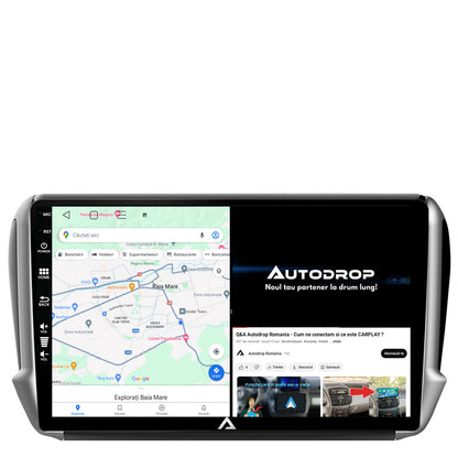 Navigatie Peugeot 208/2008 (2012+), Android, E-Octacore / 2GB RAM + 32GB ROM, 10.1 Inch - AD-BGE10002+AD-BGRKIT258