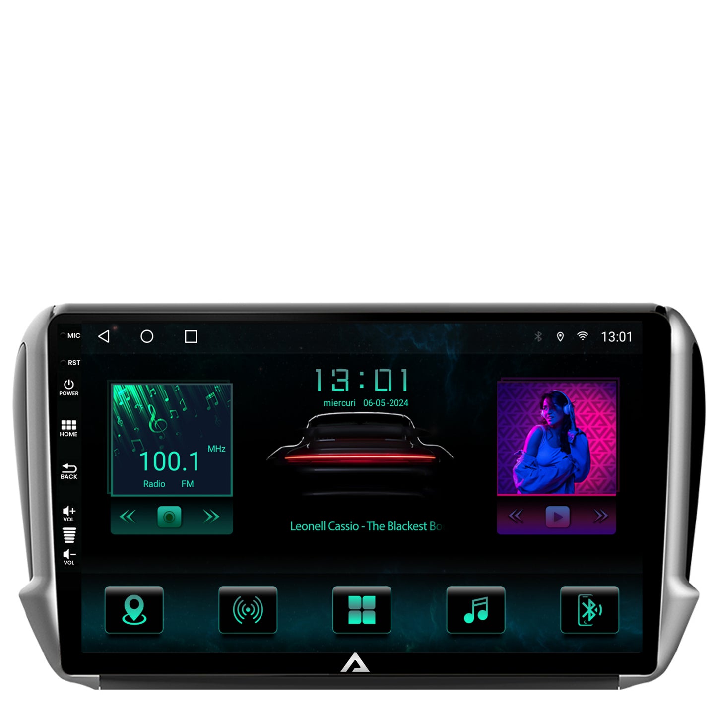 Navigatie Peugeot 208/2008 (2012+), Android, A-Octacore / 4GB RAM + 64GB ROM, 10.1 Inch - AD-BGA10004+AD-BGRKIT258