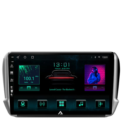 Navigatie Peugeot 208/2008 (2012+), Android, A-Octacore / 4GB RAM + 64GB ROM, 10.1 Inch - AD-BGA10004+AD-BGRKIT258