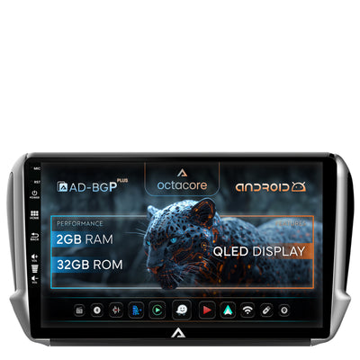Navigatie Peugeot 208/2008 (2012+), Android, P-Octacore / 2GB RAM + 32GB ROM, 10.1 Inch - AD-BGP10002+AD-BGRKIT258
