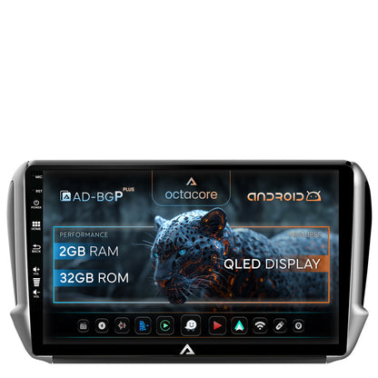 Navigatie Peugeot 208/2008 (2012+), Android, P-Octacore / 2GB RAM + 32GB ROM, 10.1 Inch - AD-BGP10002+AD-BGRKIT258