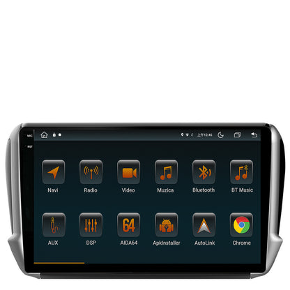 Navigatie Peugeot 208/2008 (2012+), Android, V-Octacore / 4GB RAM + 64GB ROM, 10.36 Inch - AD-BGV10004+AD-BGRKIT258