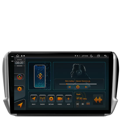 Navigatie Peugeot 208/2008 (2012+), Android, V-Octacore / 4GB RAM + 64GB ROM, 10.36 Inch - AD-BGV10004+AD-BGRKIT258