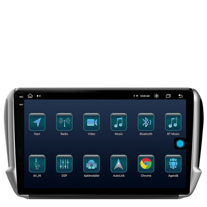 Navigatie Peugeot 208/2008 (2012+), Android, X-Octacore / 8GB RAM + 256GB ROM, 10.36 Inch - AD-BGX10008+AD-BGRKIT258