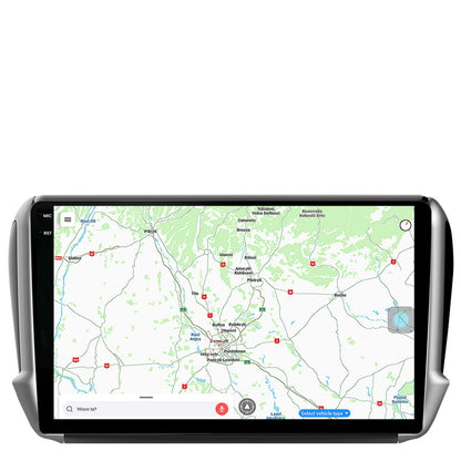 Navigatie Peugeot 208/2008 (2012+), Android, X-Octacore / 8GB RAM + 256GB ROM, 10.36 Inch - AD-BGX10008+AD-BGRKIT258