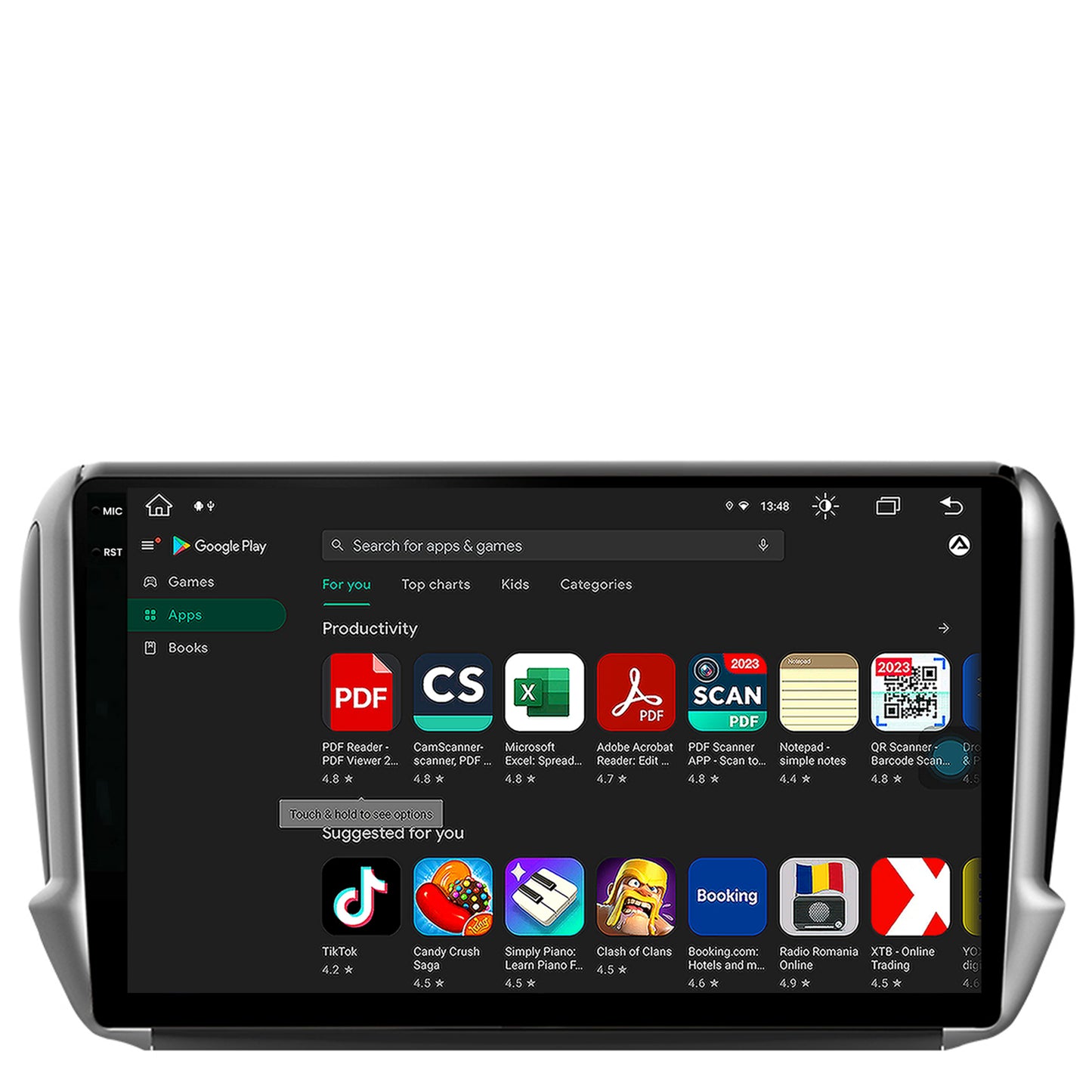 Navigatie Peugeot 208/2008 (2012+), Android, X-Octacore / 8GB RAM + 256GB ROM, 10.36 Inch - AD-BGX10008+AD-BGRKIT258