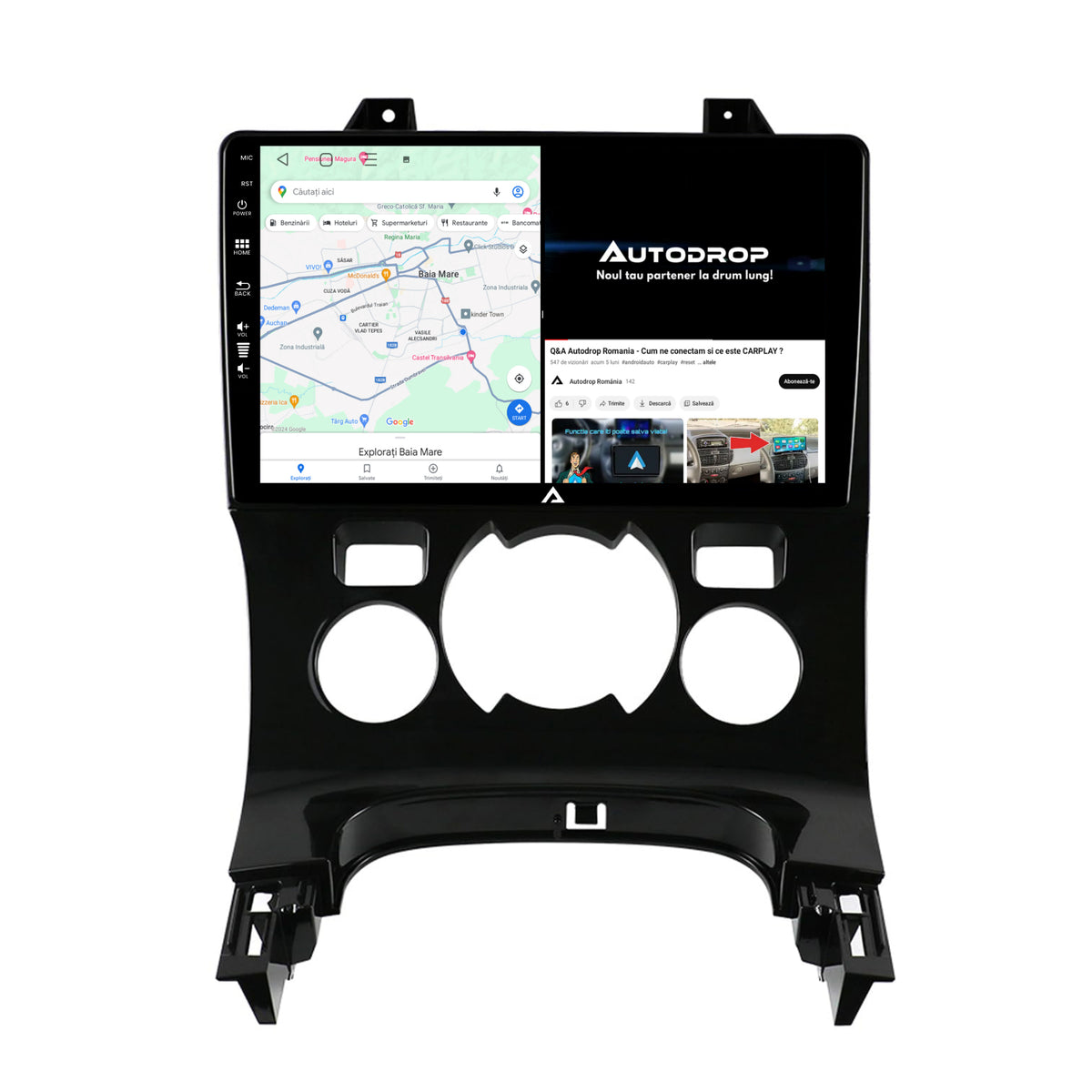 Navigatie Peugeot 3008/5008, Android, A-Octacore / 4GB RAM + 64GB ROM, 9 Inch - AD-BGA9004+AD-BGRKIT259