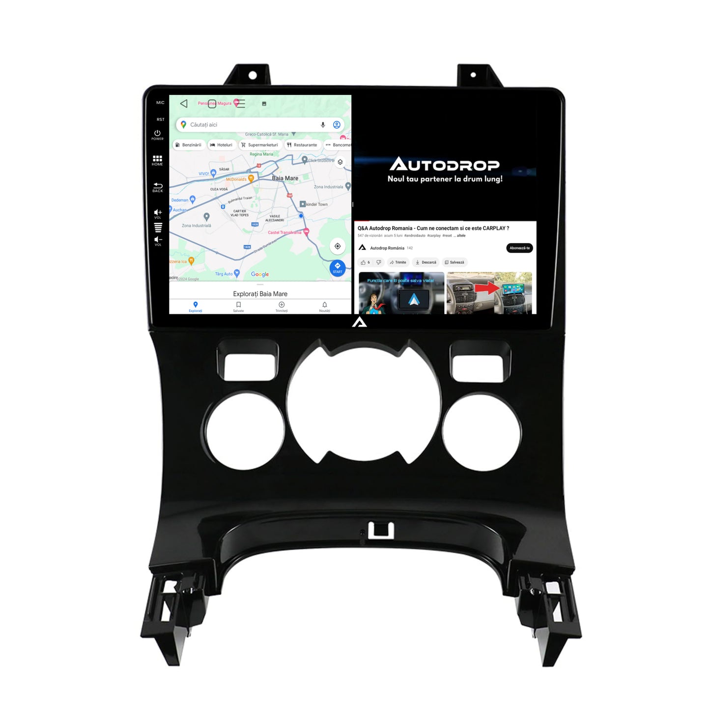 Navigatie Peugeot 3008/5008, Android, A-Octacore / 4GB RAM + 64GB ROM, 9 Inch - AD-BGA9004+AD-BGRKIT259