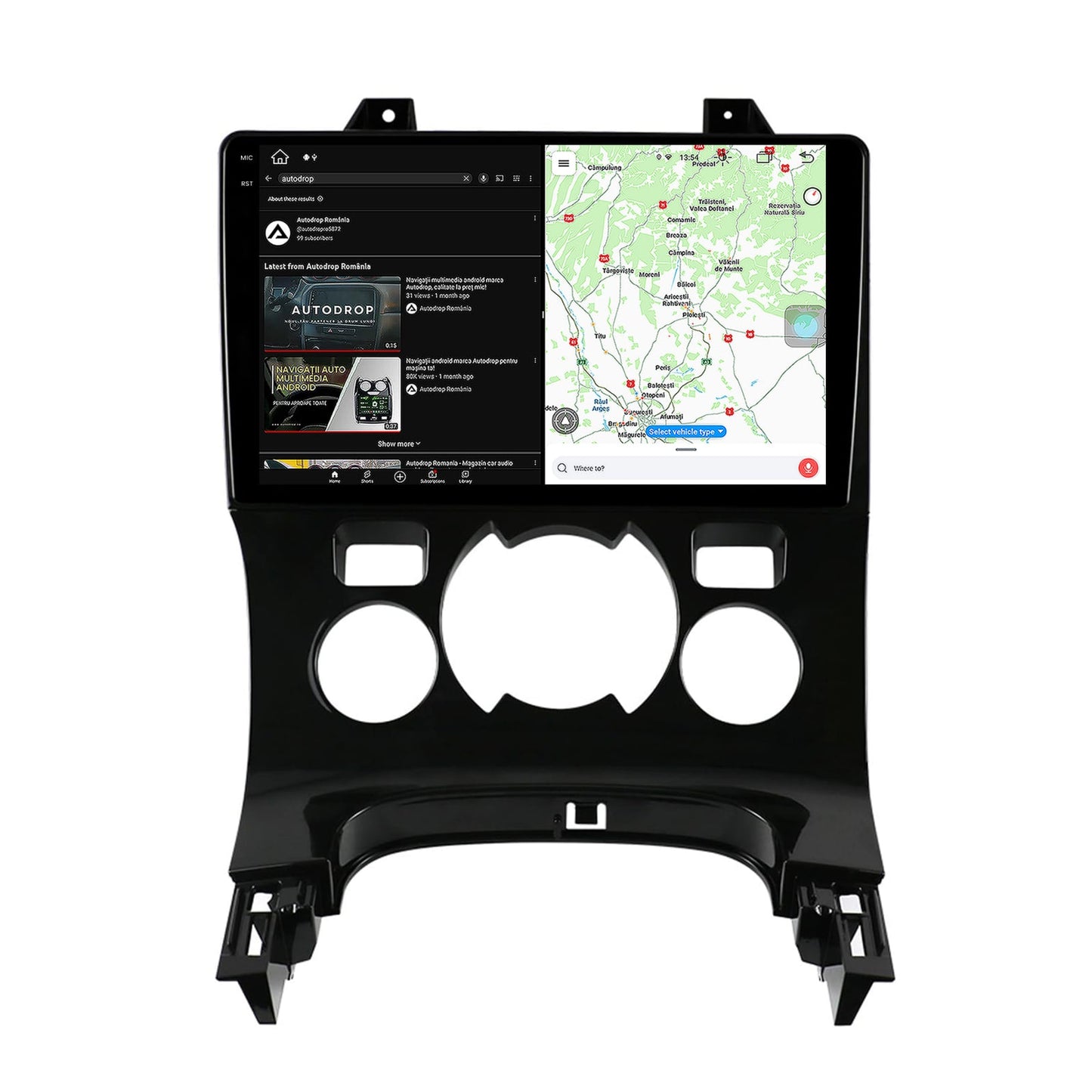Navigatie Peugeot 3008/5008, Android, V-Octacore / 4GB RAM + 64GB ROM, 9.5 Inch - AD-BGV9004+AD-BGRKIT259
