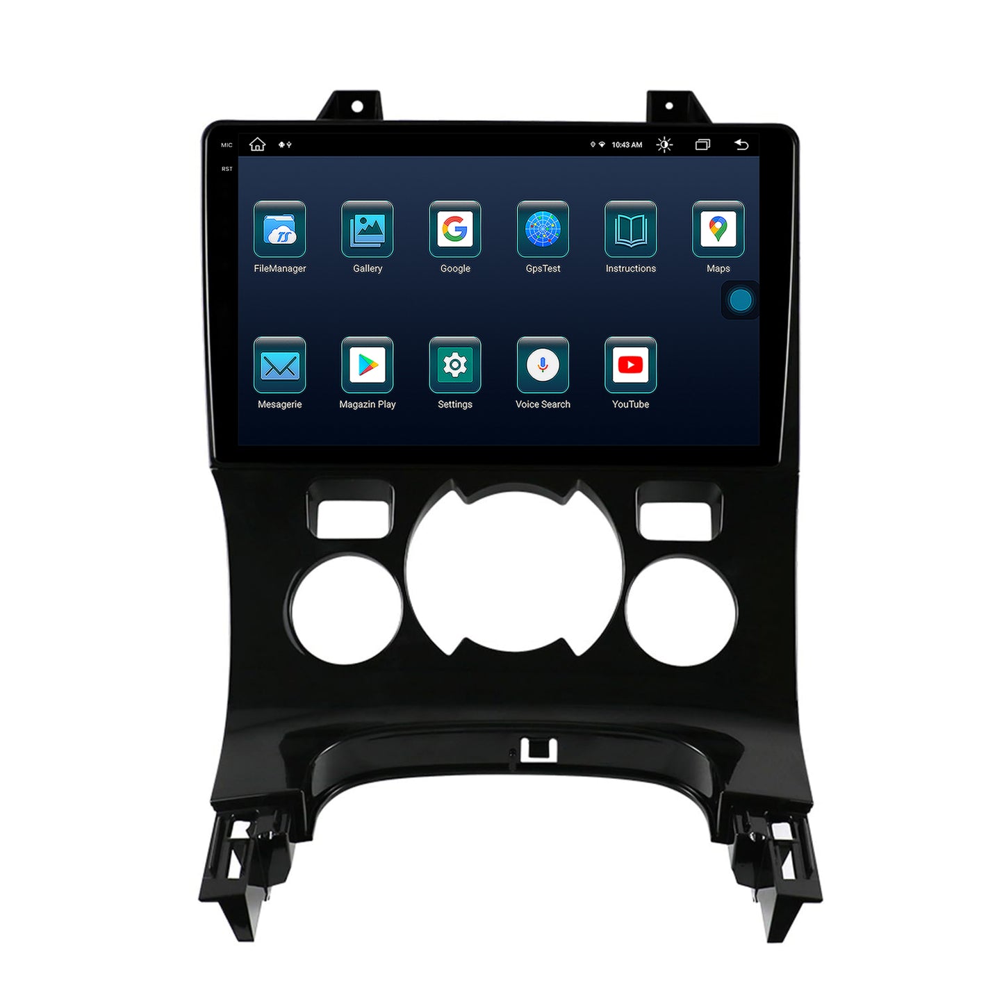 Navigatie Peugeot 3008/5008, Android, X-Octacore / 8GB RAM + 256GB ROM, 9.5 Inch - AD-BGX9008+AD-BGRKIT259