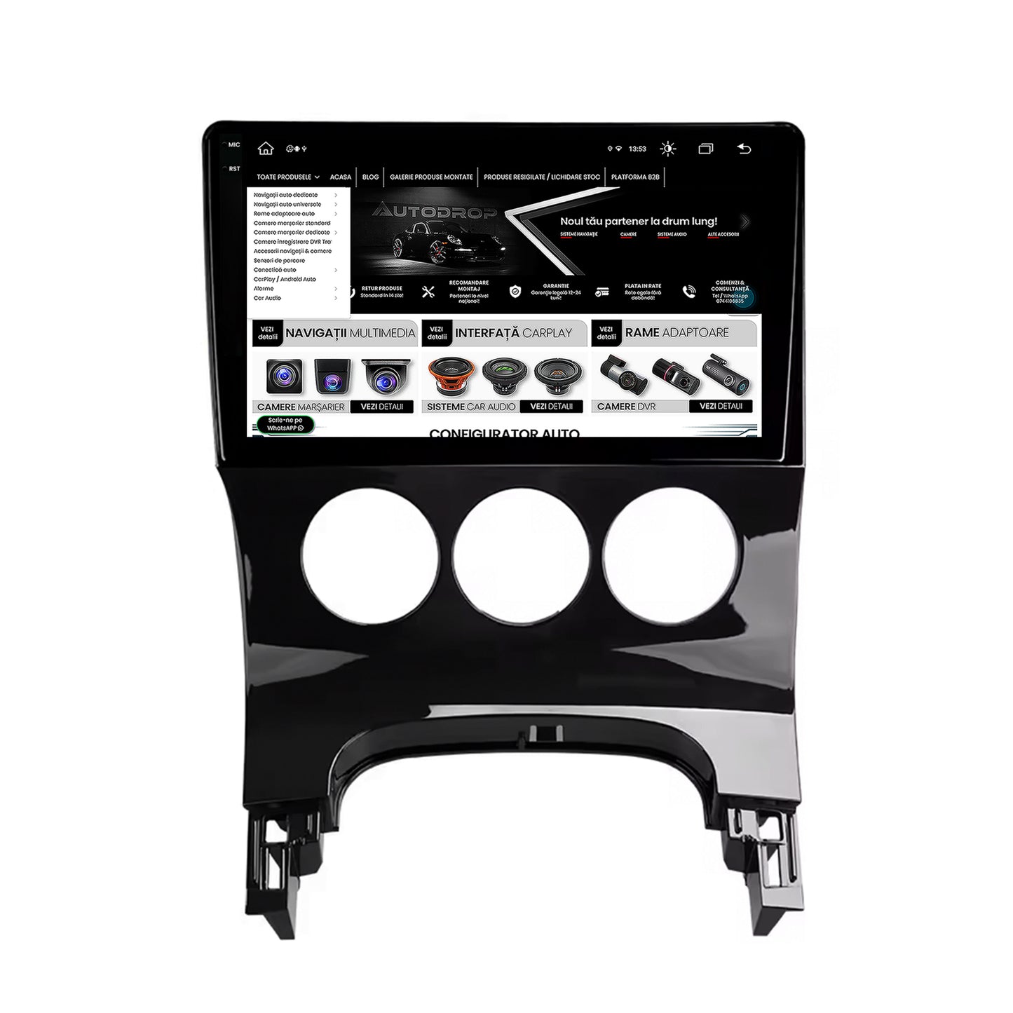 Navigatie Peugeot 3008/5008, Android, X-Octacore / 8GB RAM + 256GB ROM, 9.5 Inch - AD-BGX9008+AD-BGRKIT260
