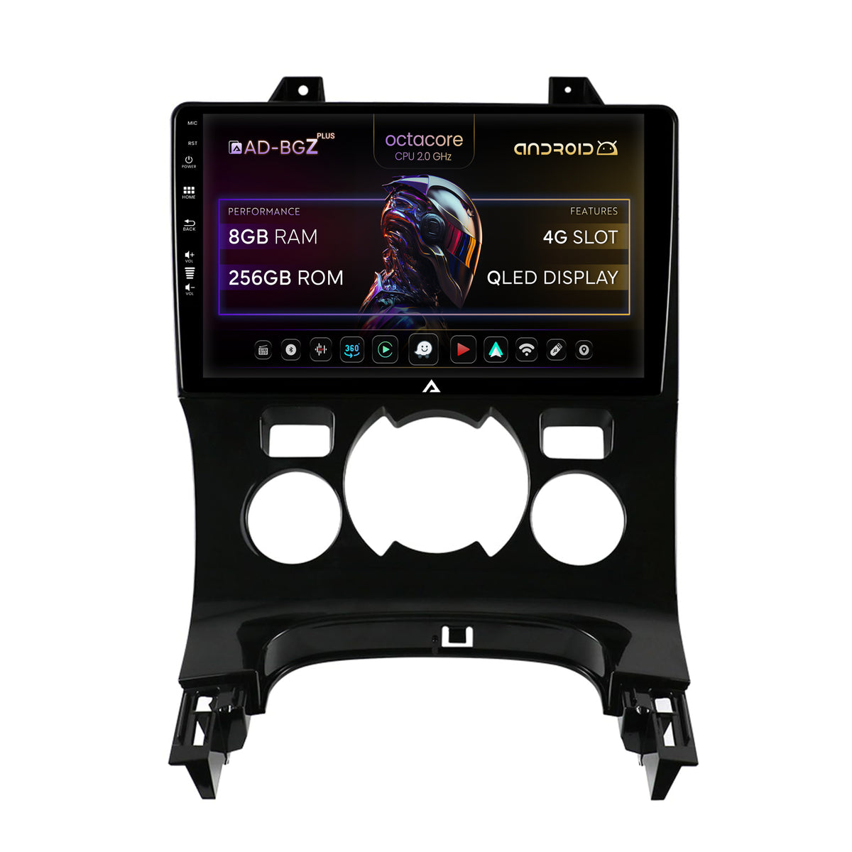 Navigatie Peugeot 3008/5008, Android, Z-Octacore / 8GB RAM + 256GB ROM, 9 Inch - AD-BGZ9008+AD-BGRKIT259