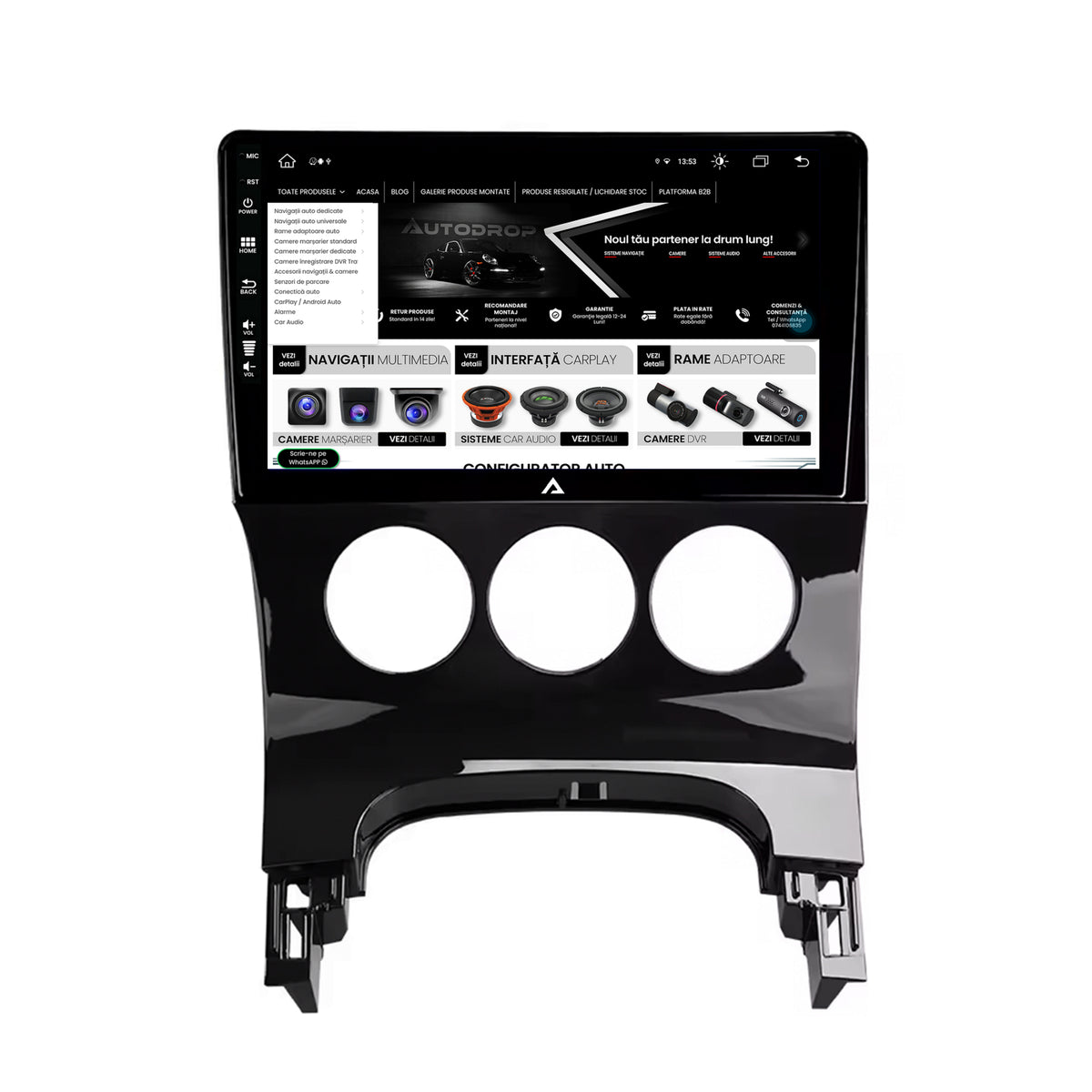 Navigatie Peugeot 3008/5008, Android, Z-Octacore / 8GB RAM + 256GB ROM, 9 Inch - AD-BGZ9008+AD-BGRKIT260