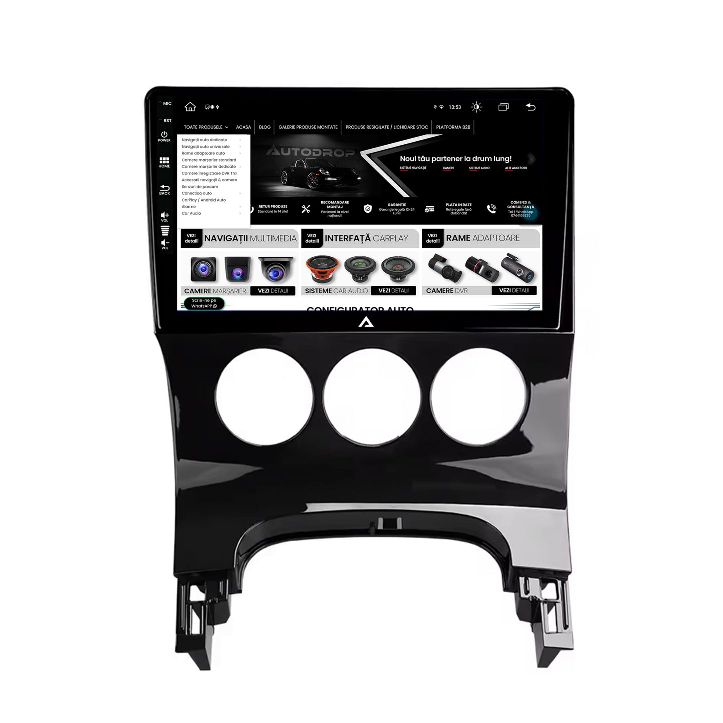 Navigatie Peugeot 3008/5008, Android, Z-Octacore / 8GB RAM + 256GB ROM, 9 Inch - AD-BGZ9008+AD-BGRKIT260