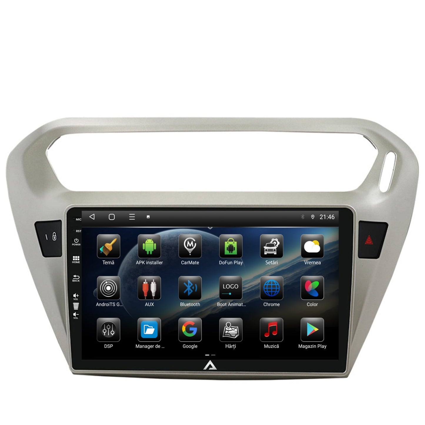 Navigatie Peugeot 301 / Citroen C-Elysee, Android, E-Octacore / 2GB RAM + 32GB ROM, 9 Inch - AD-BGE9002+AD-BGRKIT255