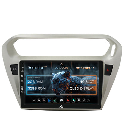 Navigatie Peugeot 301 / Citroen C-Elysee, Android, E-Octacore / 2GB RAM + 32GB ROM, 9 Inch - AD-BGE9002+AD-BGRKIT255