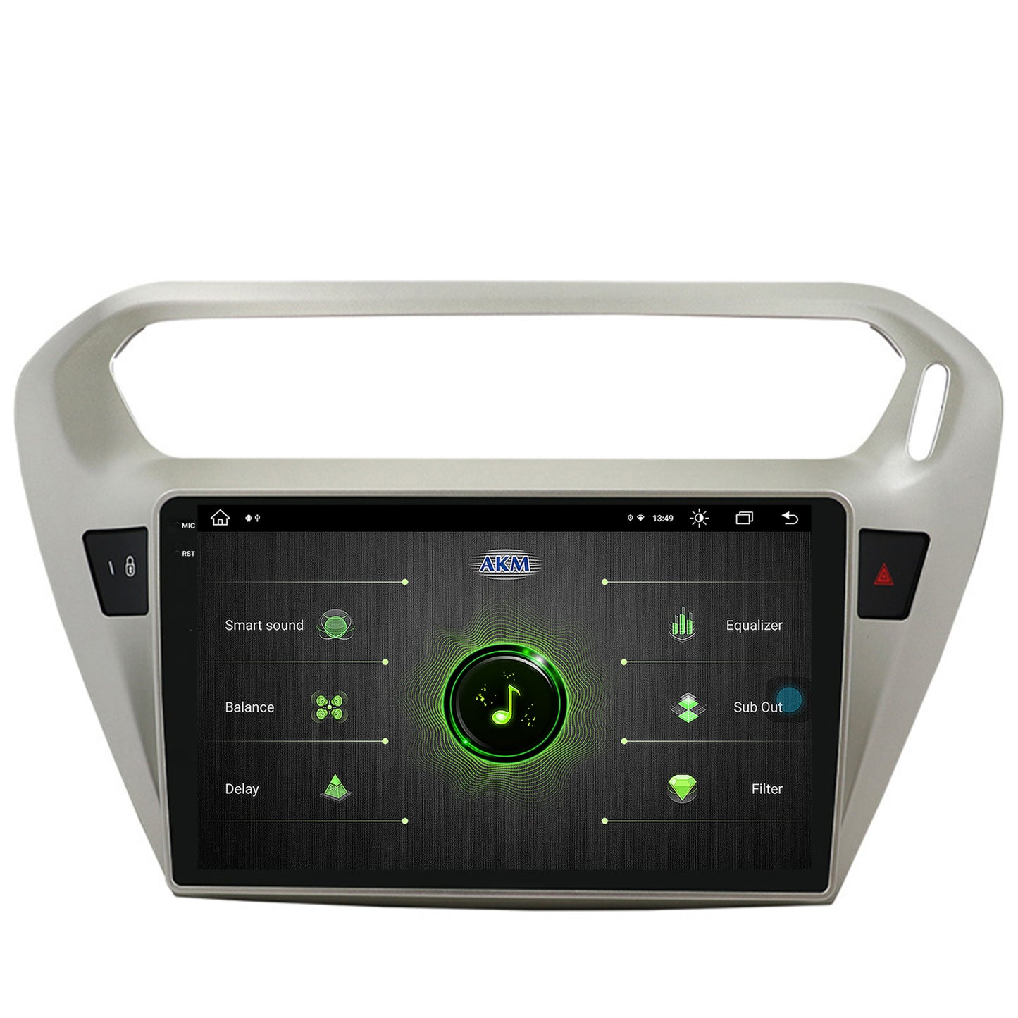 Navigatie Peugeot 301 / Citroen C-Elysee, Android, V-Octacore / 4GB RAM + 64GB ROM, 9.5 Inch - AD-BGV9004+AD-BGRKIT255