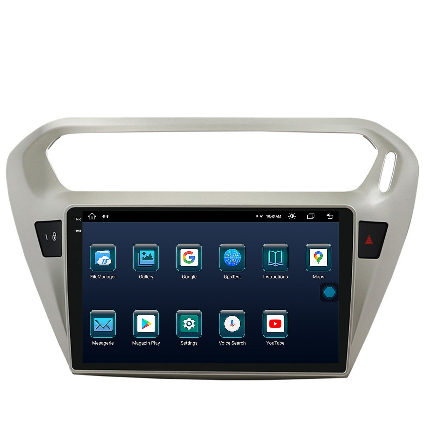 Navigatie Peugeot 301 / Citroen C-Elysee, Android, X-Octacore / 8GB RAM + 256GB ROM, 9.5 Inch - AD-BGX9008+AD-BGRKIT255