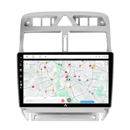 Navigatie Peugeot 307, Android, P-Octacore / 2GB RAM + 32GB ROM, 9 Inch - AD-BGP9002+AD-BGRKIT266