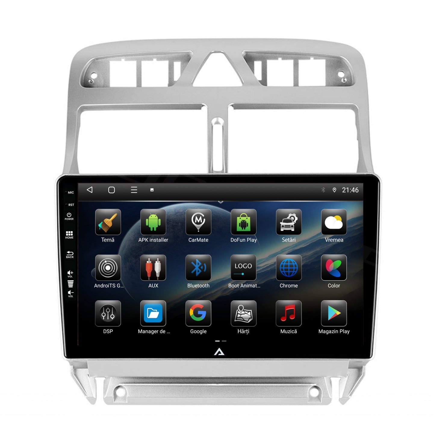 Navigatie Peugeot 307, Android, P-Octacore / 2GB RAM + 32GB ROM, 9 Inch - AD-BGP9002+AD-BGRKIT266